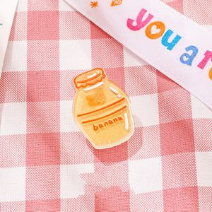 Bottle Shaped Acrylic Album Memo Clip Bag Binder Sealing Clip Food Bag Clamp-Two Sides Imprint