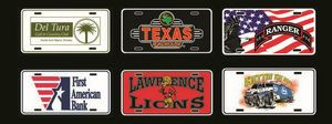 .024" Screen Printed Aluminum License Plate
