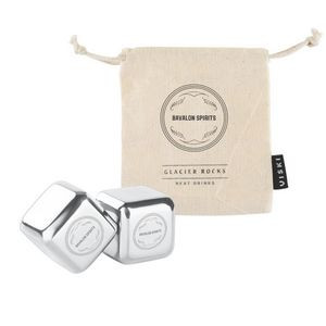 Glacier Rocks® Large Stainless Steel Cubes by Viski®