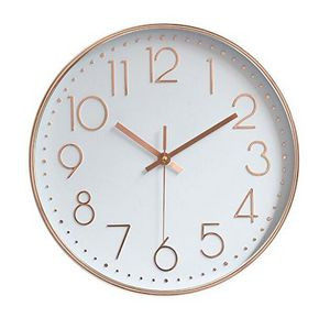 12" Round Breast Cancer Awareness Wall Clock