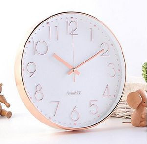 12" Round Breast Cancer Awareness Wall Clock