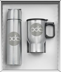 2 Piece Steel City Super Thermos Saver Set - Laser Etched