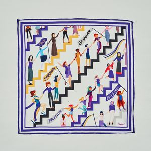 Custom Printed EMPOWER 100% Pure Silk Pocket Square 12"x12"