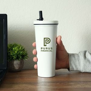 Kemble Stainless Steel Straw Tumbler 750 Ml. (25 Fl. Oz.)