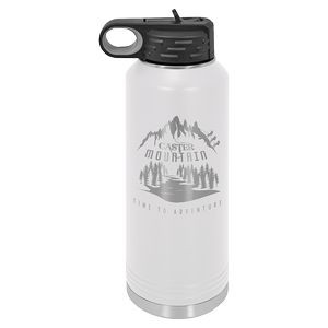 Polar Camel 40oz White Stainless Steel Water Bottle