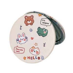 PU Leather Folding Compact Makeup Mirror