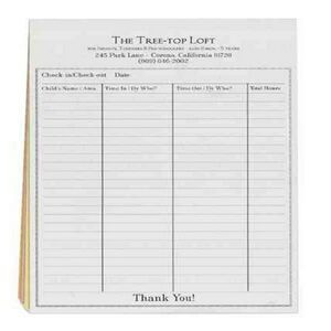Carbonless NCR Forms 5-1/2" x 8-1/2"- 3 Part - 1 Side - Black Ink