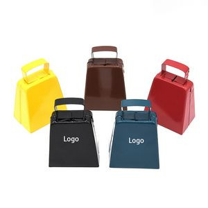 Metal Cowbell Noise Maker with Handle