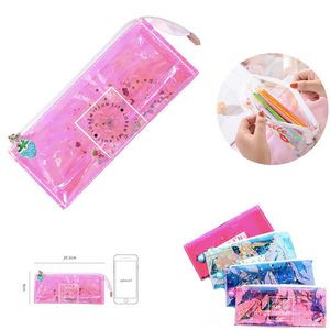Transparent Glitter Sequin Pencil Holder