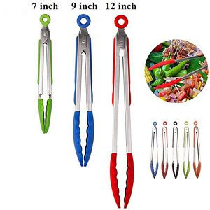 Versatile 3-Piece Silicone Kitchen & BBQ Food Clip Set
