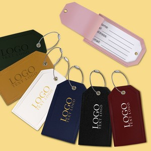 Soft PU Leather Luggage Tag