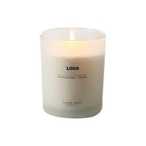 7 1/2 Oz. Handmade Soy Wax Scented Candle in Frosted Cup w/Wooden Lid