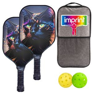 Carbon Pickleball Paddle Set With Shoulder Bag