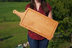 Farm House Cutting Board - Extra Large Size Cherry Wood Charcuterie Board