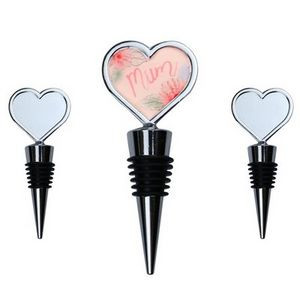 Full Imprint Heart Shaped Wine Cork Bottle Stopper