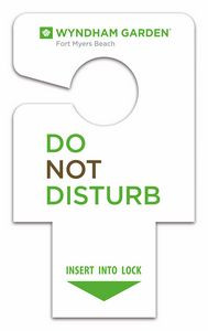 Doorknob Hanger Lock Insert (2.625" x 4.375")
