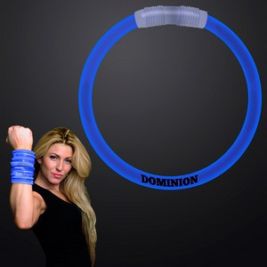 8 inch BLUE Glow Bracelets - Domestic Print