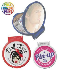 Pocket Size Round Mirror - Full Color Print