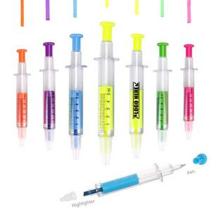 Syringe Shaped Pen w/Hightligher