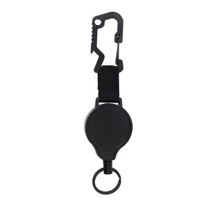 Outdoor Carabiner Round Badge Reel w/ Keyring