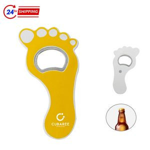 Footprint Shape Bottle Opener Magnet