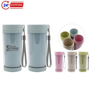 14 Oz. Double Wheat Straw Bottles