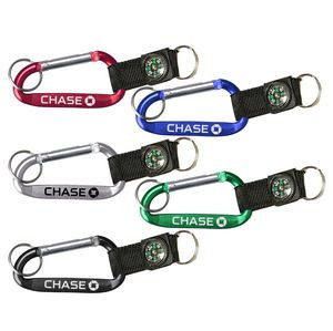 Monster Carabiner with Compass and Split Key Ring