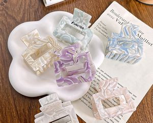 2" Rectangle Hair Clips Colorful Hair Claw High Classic Hair Clip for women Girls