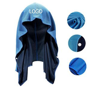 U Shaped Cold Feeling Hoodie Towel