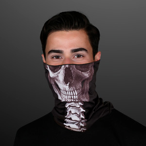 Skeleton Mask Protective Face Wrap Neck Gaiter - BLANK