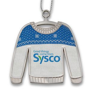 Ugly Christmas Sweater Holiday Ornament - No Dome