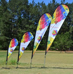 10' "Petal TearDrop" Wing Feather Double Sided Flag Only
