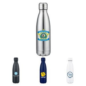 17 oz. Travel Stainless Steel Vacuum Insulated BPA-free Bottle w/ Lid