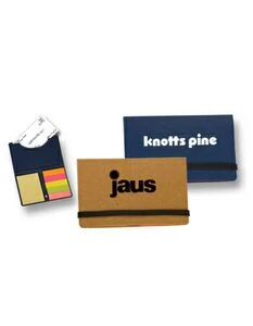 Business Card Holder with Sticky Notes