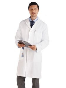 Meta® Men's 40" Knot Button Tablet Lab Coat