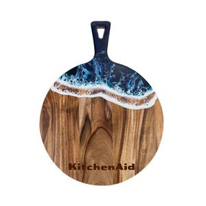 Acacia Wood Serving Board Round - OCEAN