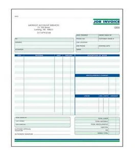 Carbonless NCR Forms 5-1/2" x 8"- 3 Part - 1 Side - Multicolor Ink