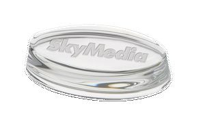 Small Oval Paperweight - Etched