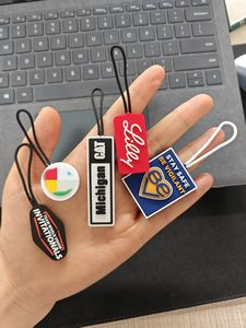 Black Logo, White Logo - Custom PVC Zipper Pulls