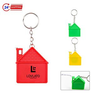 House Shape Tape Measure with Key Chain