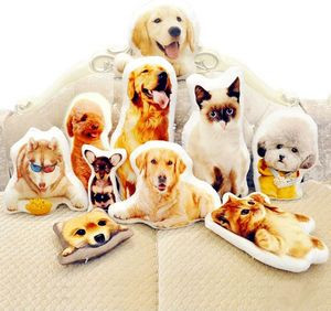 15'' to 20" Custom Pet Dog Pillow with Photo Personalized Photo Shaped Dog Cat Face Pillow