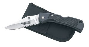 Extra Heavy-Duty Lockback Knife with sheath.