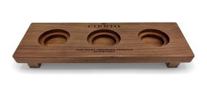 Solid Walnut Flight Tray w/3 Two-Tiered Routs