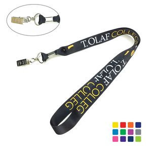 Custom Lanyard Card Holder w/Metal Split Ring