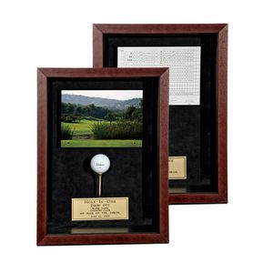 Mahogany Framed Scorecard 11"x15" Golf