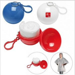 Poncho Raincoat Ball Keychain