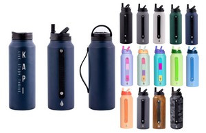 Elemental® 32oz. Sport Insulated Stainless Steel Water Bottle w/ Drinking Spout and Straw