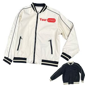Custom Single-Layer Casual Baseball Men's Jacket Leisure Outerwear