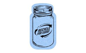 5" Standard Compressed Mason Jar Sponge