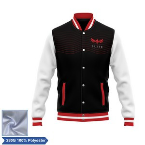 Unisex Sublimation Varsity Jacket w/Satin Inner Lining